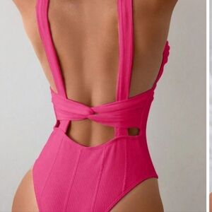 SOLD New Pink One Piece Women's Swimsuit
